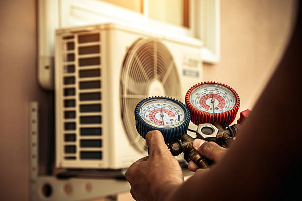 Professional Hvac technician working in Milltown, NJ